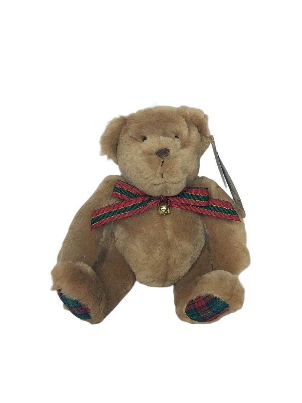 American Greetings Teddy Bear 6 Inch Plaid Christmas